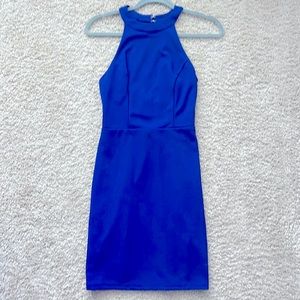 Royal blue mini dress size 7 juniors, equivalent to around a small!